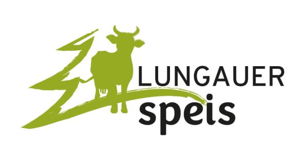 Logo Lungauer Speis mit grüner Kuh und Tanne, regionale Lebensmittel und Fleischspezialitäten Lungau