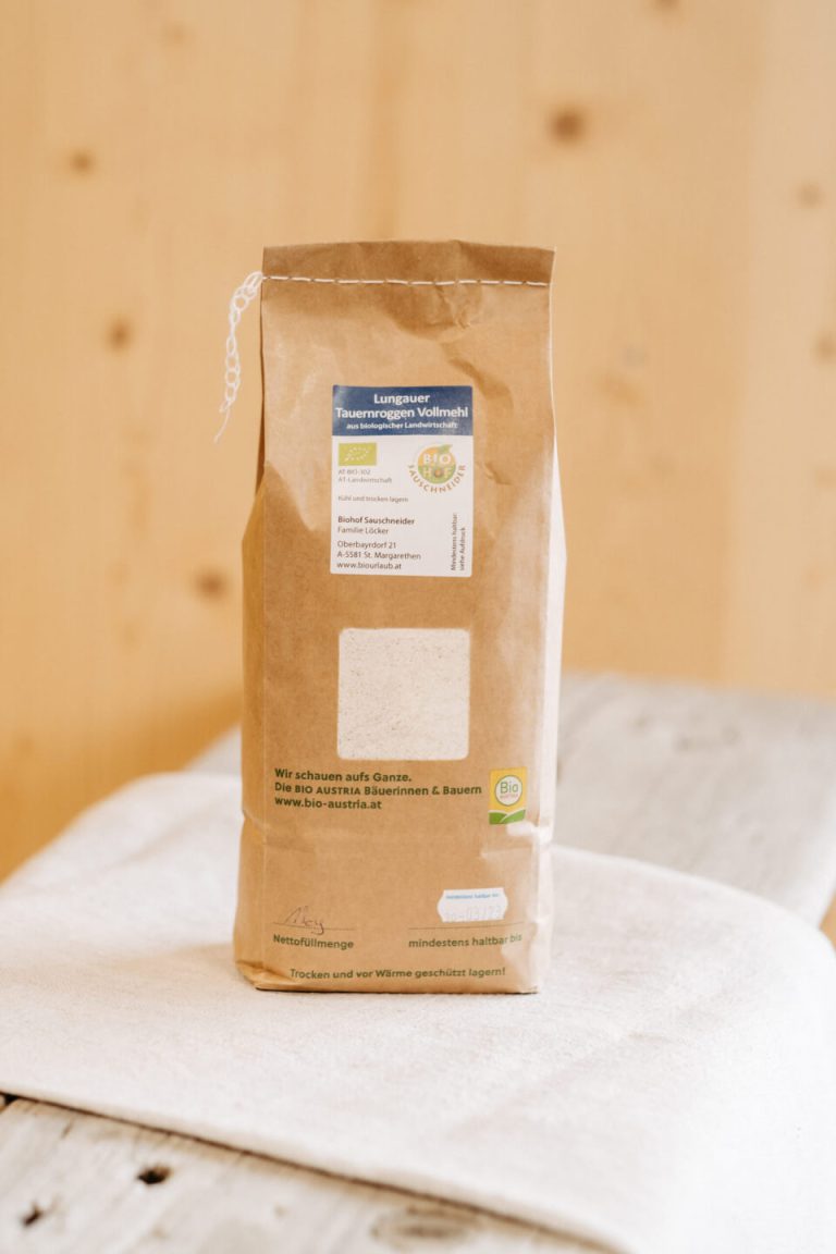 Sauschneider BIO Tauernroggen Vollkornmehl 1kg