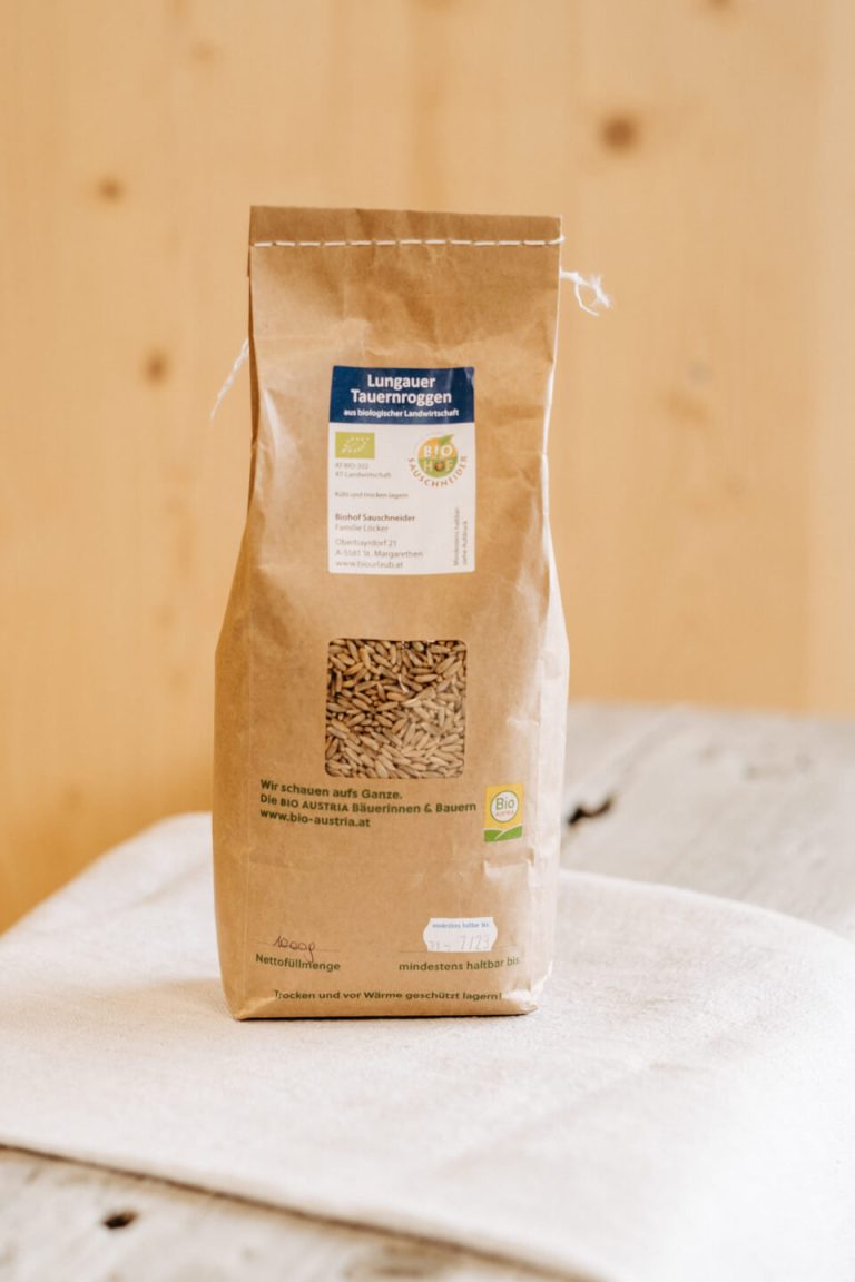 Sauschneider BIO Tauernroggen Korn 1kg