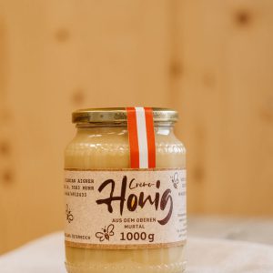 Glas Cremehonig aus dem oberen Murtal, regionales Produkt aus dem Lungau, 1000g