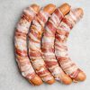 Vier Würstel im Speckmantel aus regionaler Lungauer Produktion, Spezialität im Hofladen